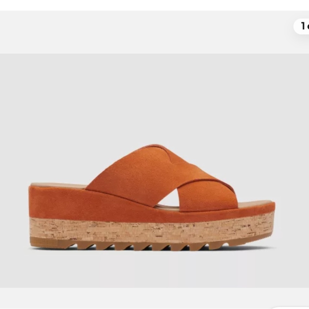 NWT Sorel Cameron Flatform Mule Sandals